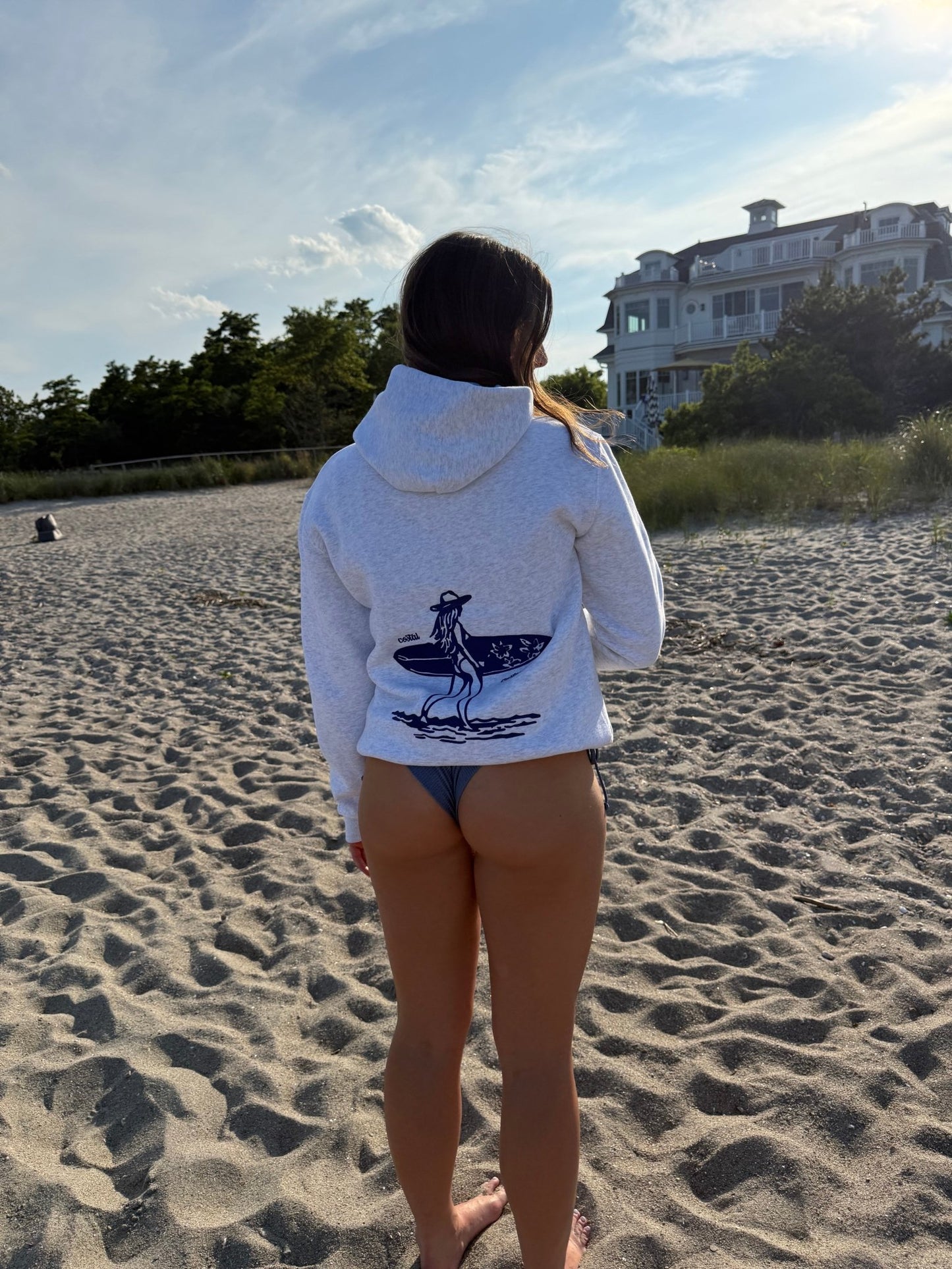 Costal Cowgirl Bow Hoodie - costal.customs
