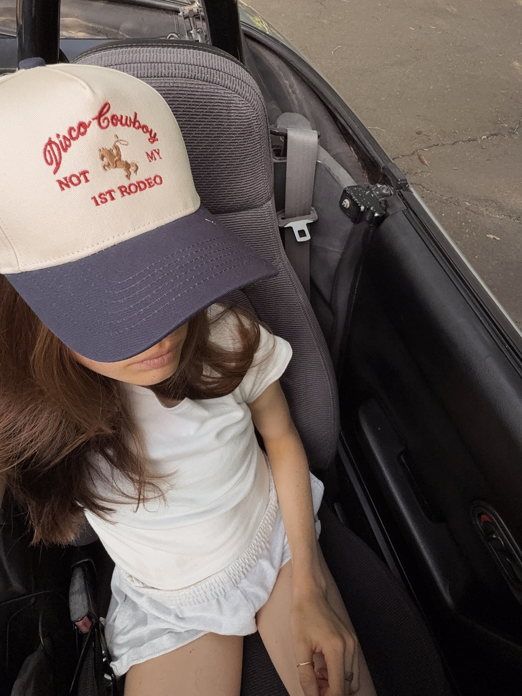 Navy Disco Rodeo Hat