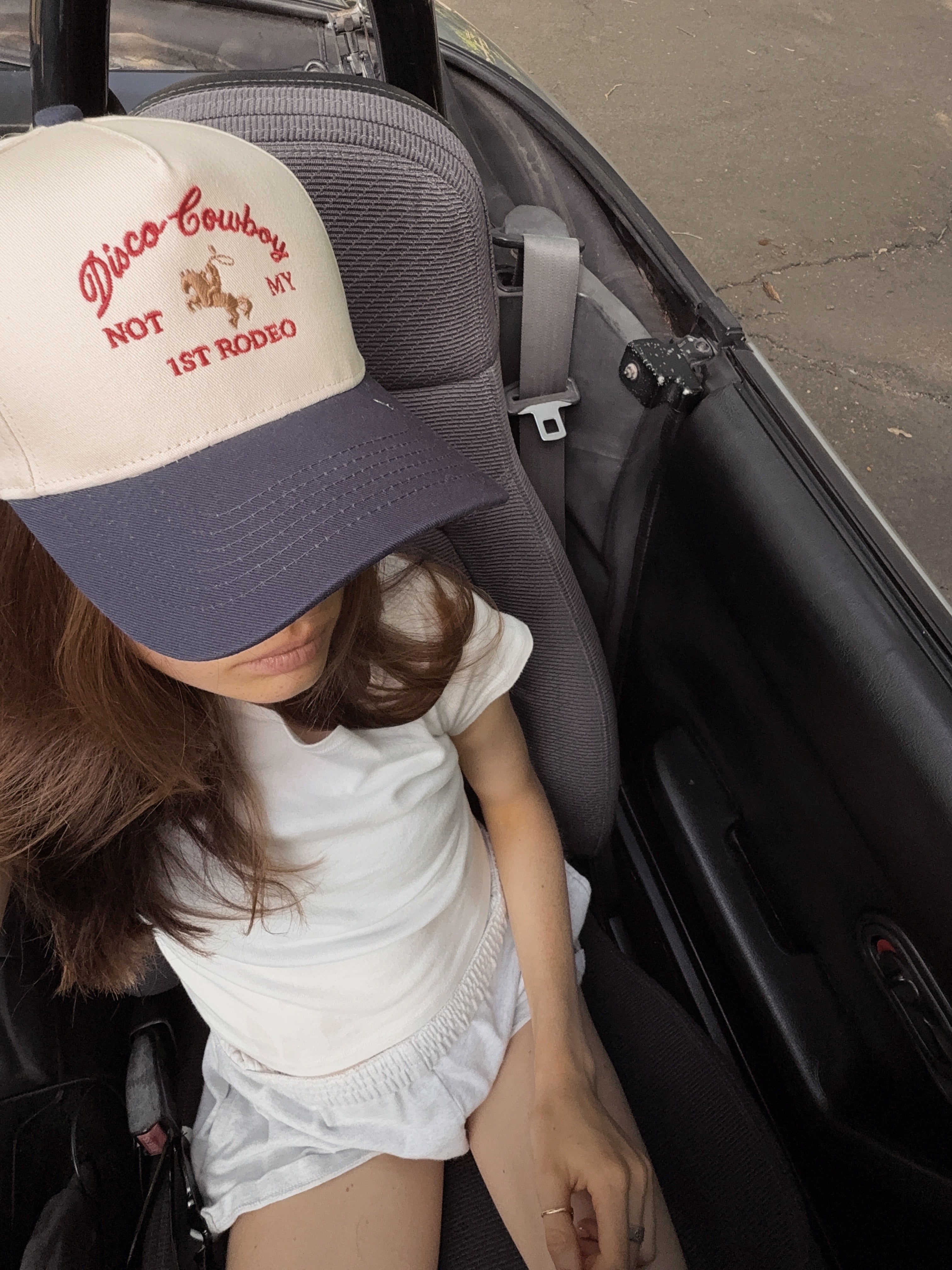Navy Disco Rodeo Hat