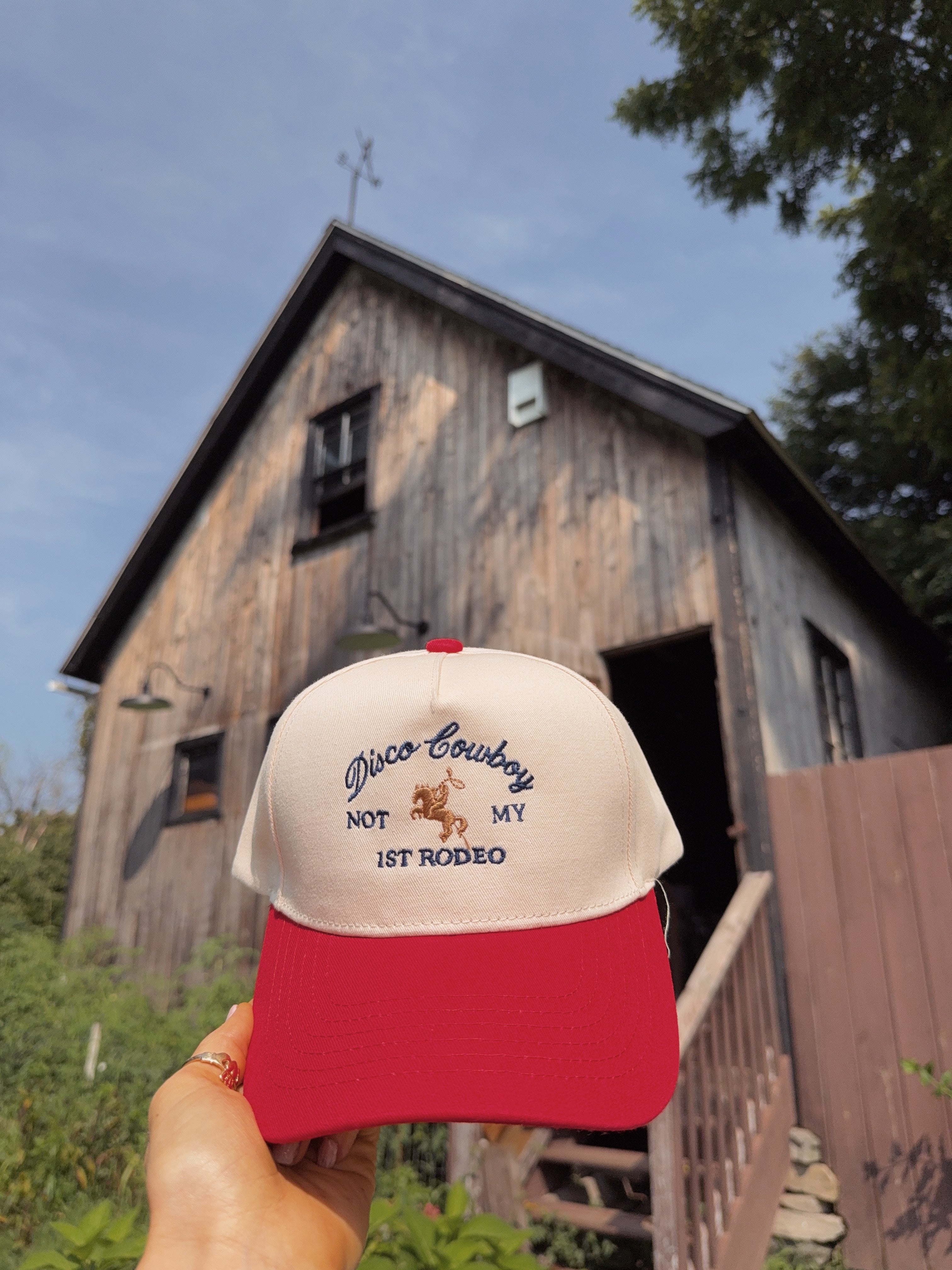 Red Rodeo Disco Hat