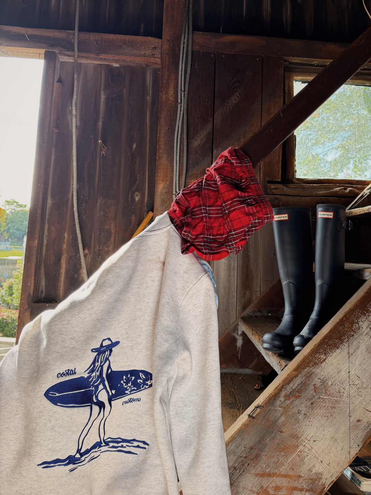 Costal Cowgirl Bow Hoodie