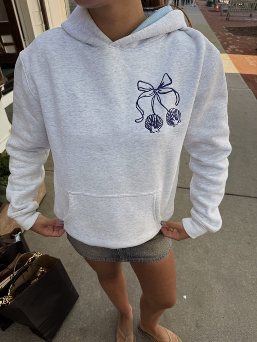Costal Customs Cowgirl Bow Hoodie ℧ - costal.customs