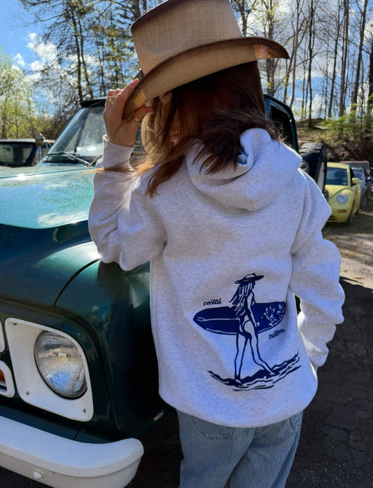 Costal Customs Cowgirl Bow Hoodie ℧ - costal.customs
