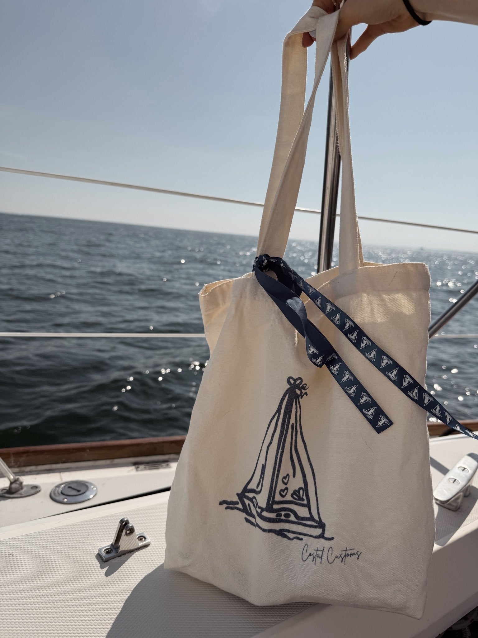 Costal Sailboat Tote - costal.customs