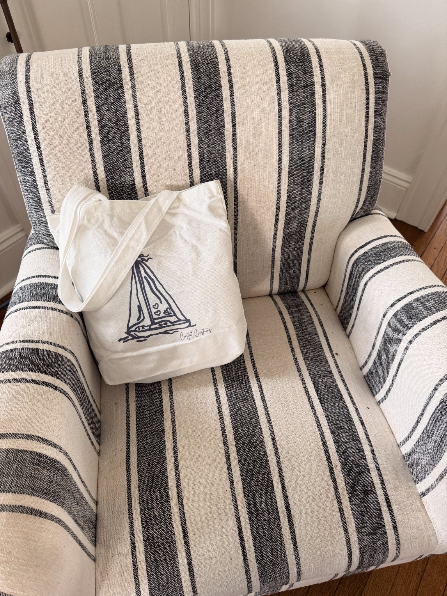 Costal Sailboat Tote - costal.customs