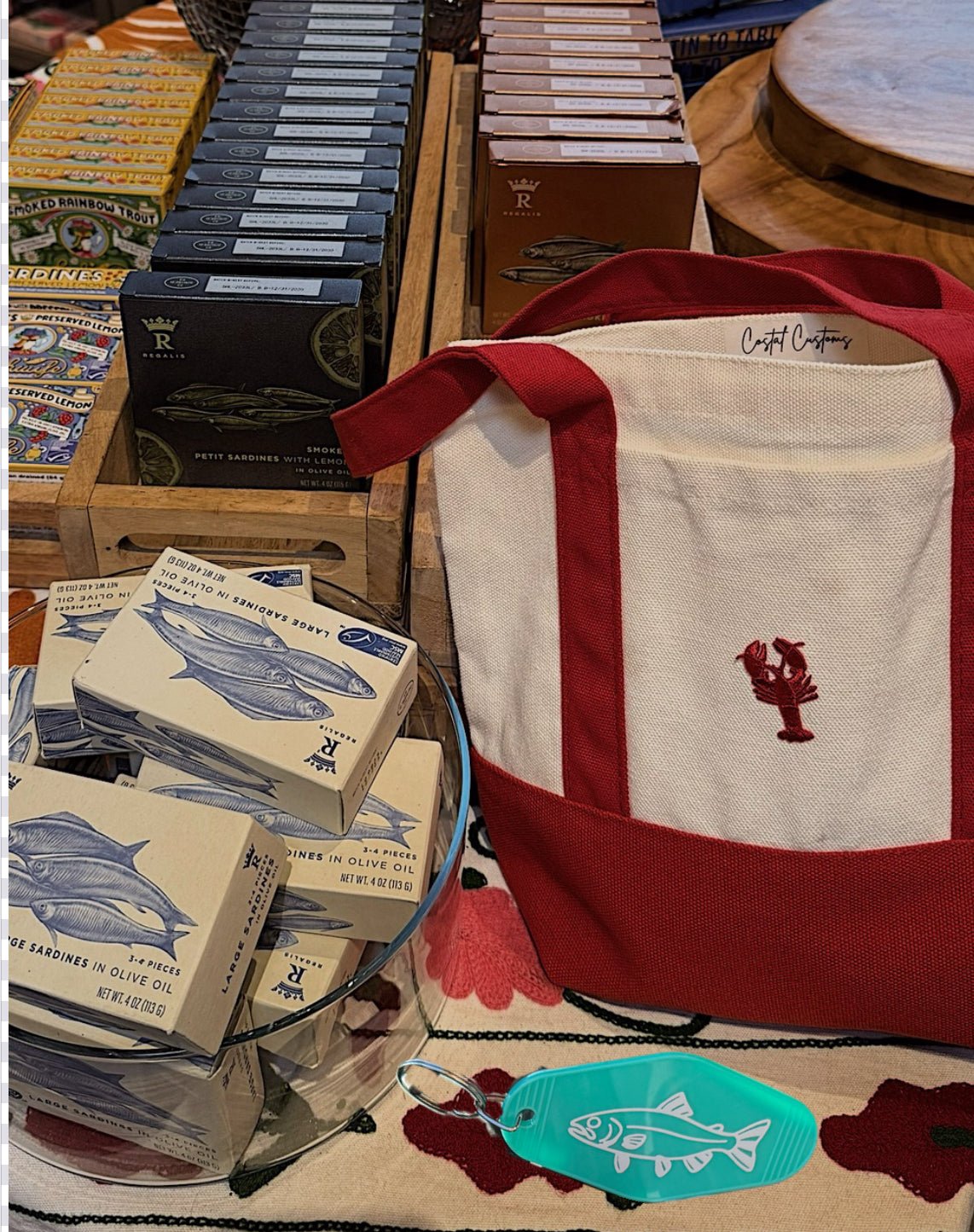 Lucky Lucy Lobster Tote - costal.customs
