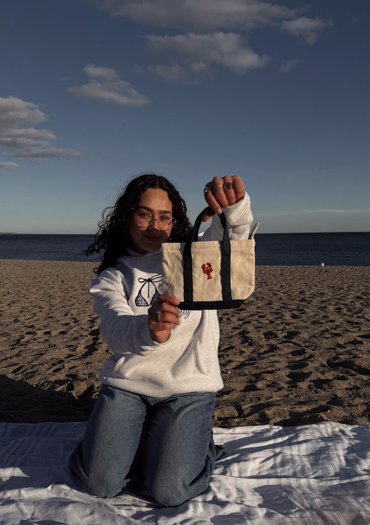 Mini Lucy Lobster Tote - costal.customs